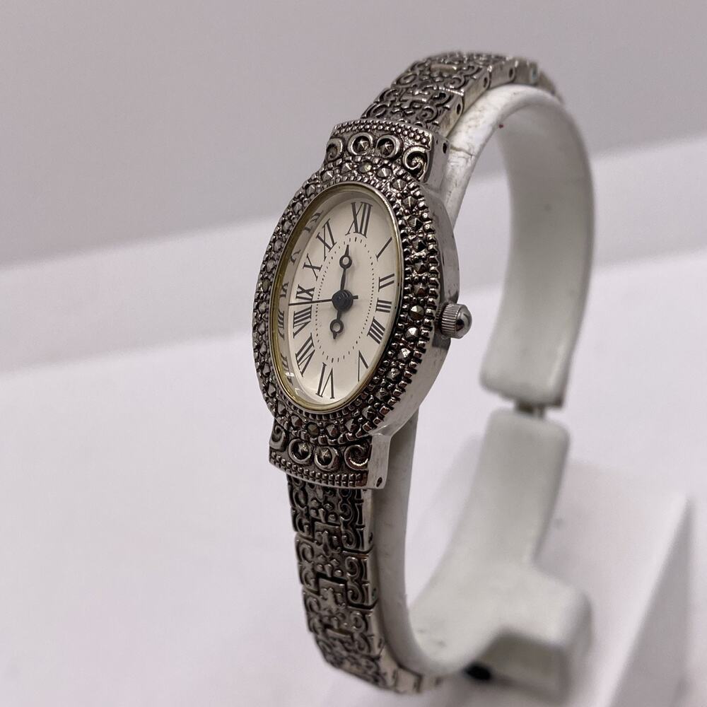 Vintage Silver Womens Watch Works New Battery